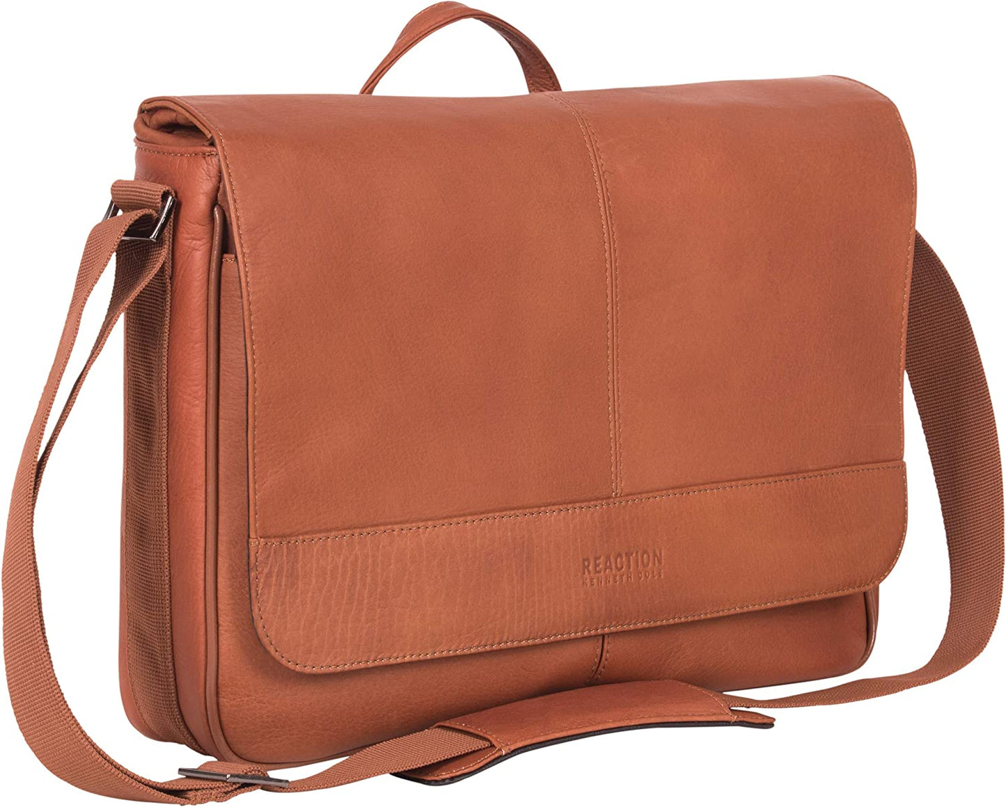 Cole Reaction Risky Business Messenger Full-Grain Colombian Leather Crossbody Laptop Case & Tablet Day Bag