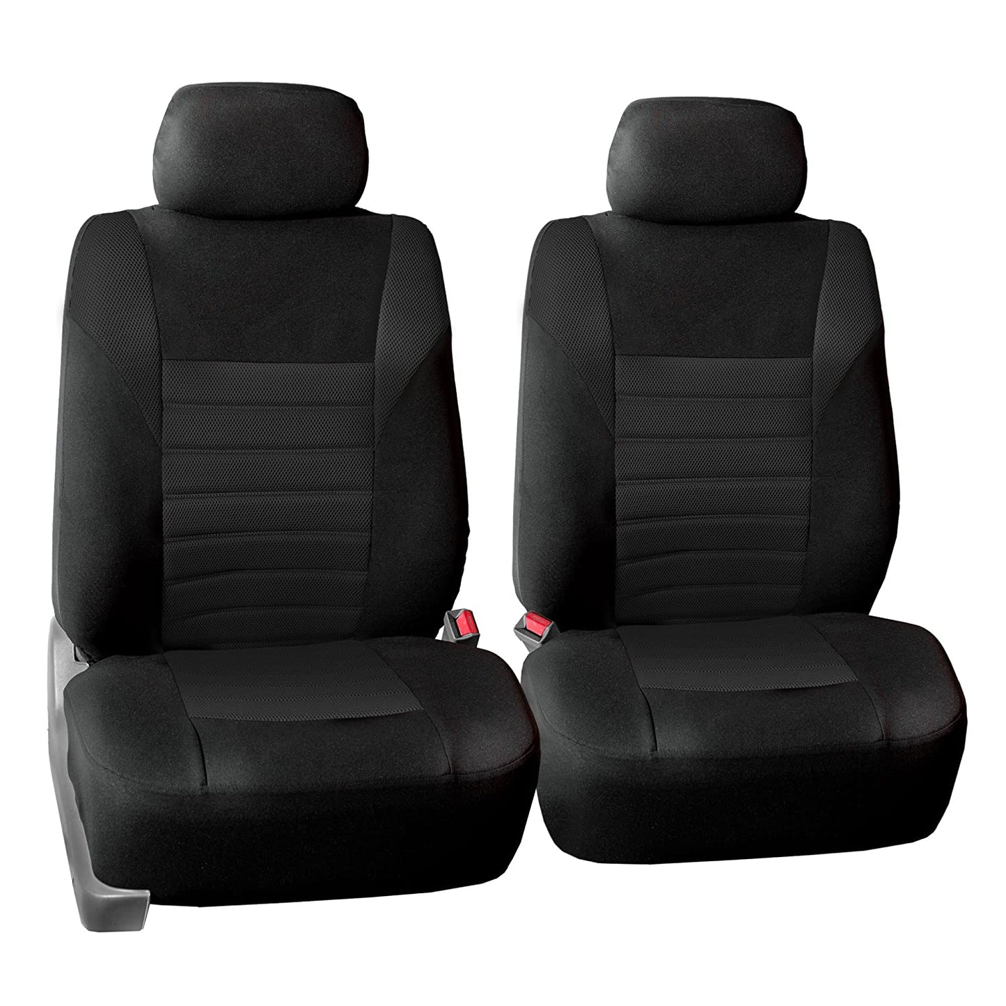 Automotive Seat Covers Beige Universal Fit Full Set Premium 3D Air Mesh Design fits Most Cars, SUVs, and Trucks (Airbag and Rear Split Bench Compatible) FH Group FB068BEIGE115