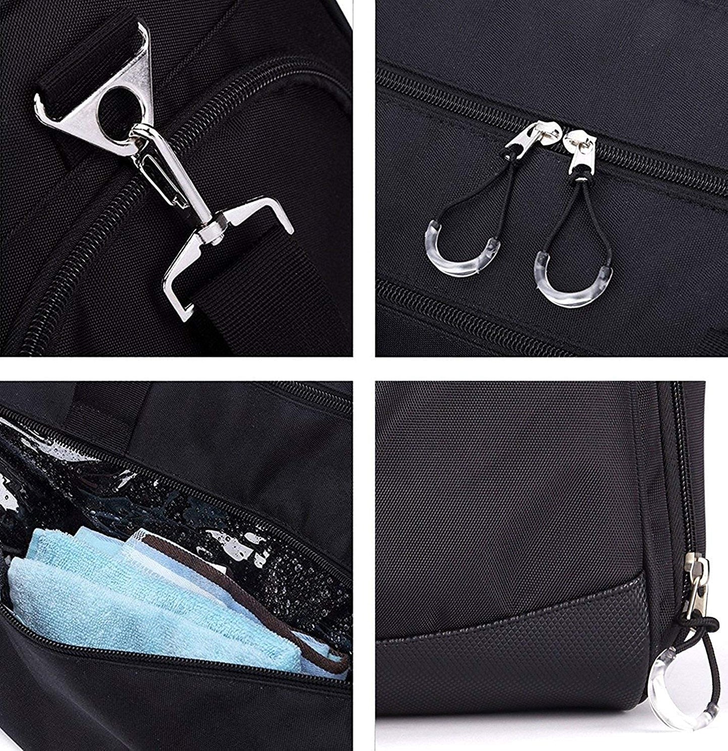 Sports Gym Bag with Wet Pocket & Shoes Compartment for Women & Men
