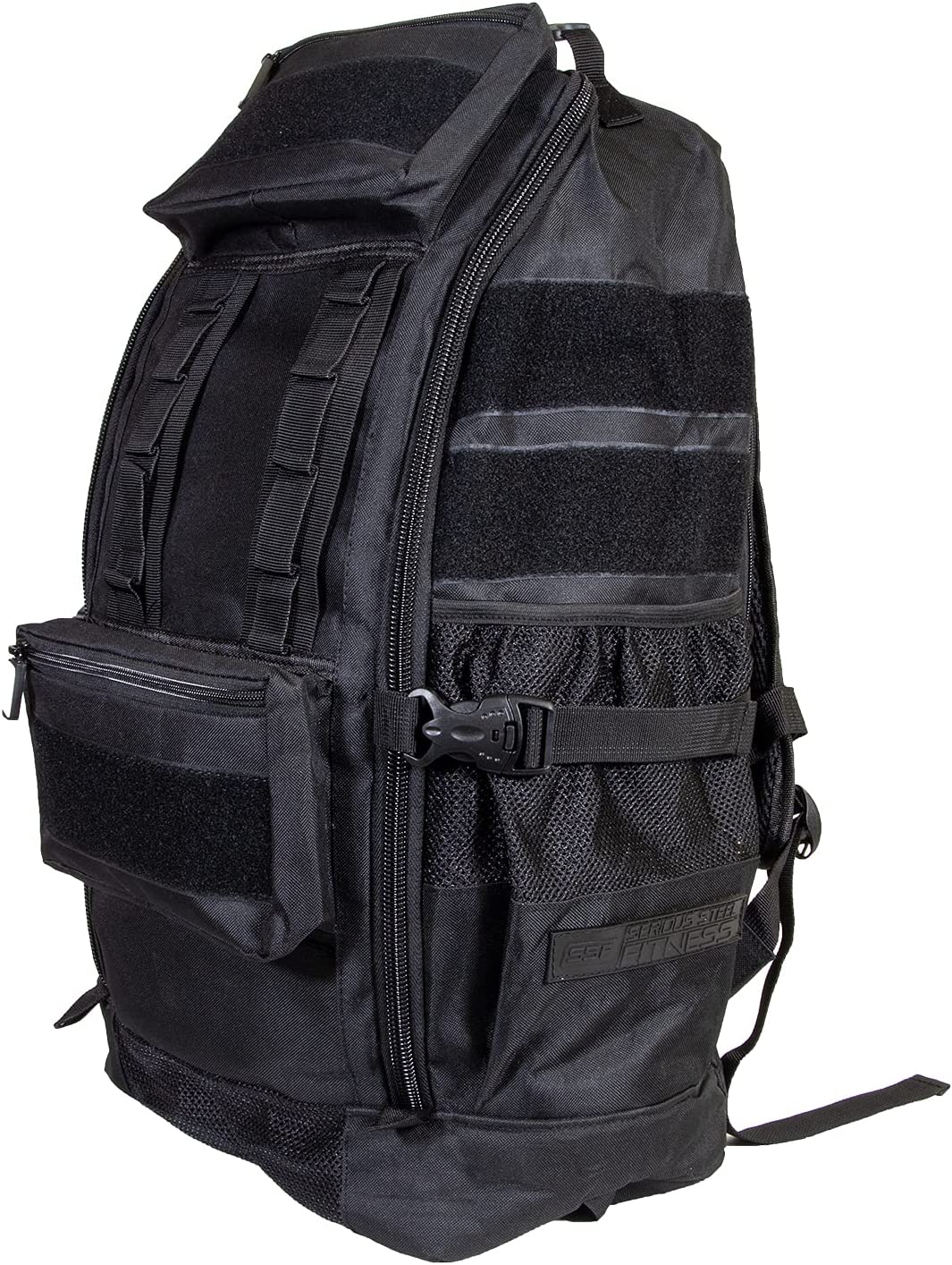 Serious Steel Fitness Gym Bag | 1000D Nylon Duffel Bag | Heavy Duty (Black - Big Bud)