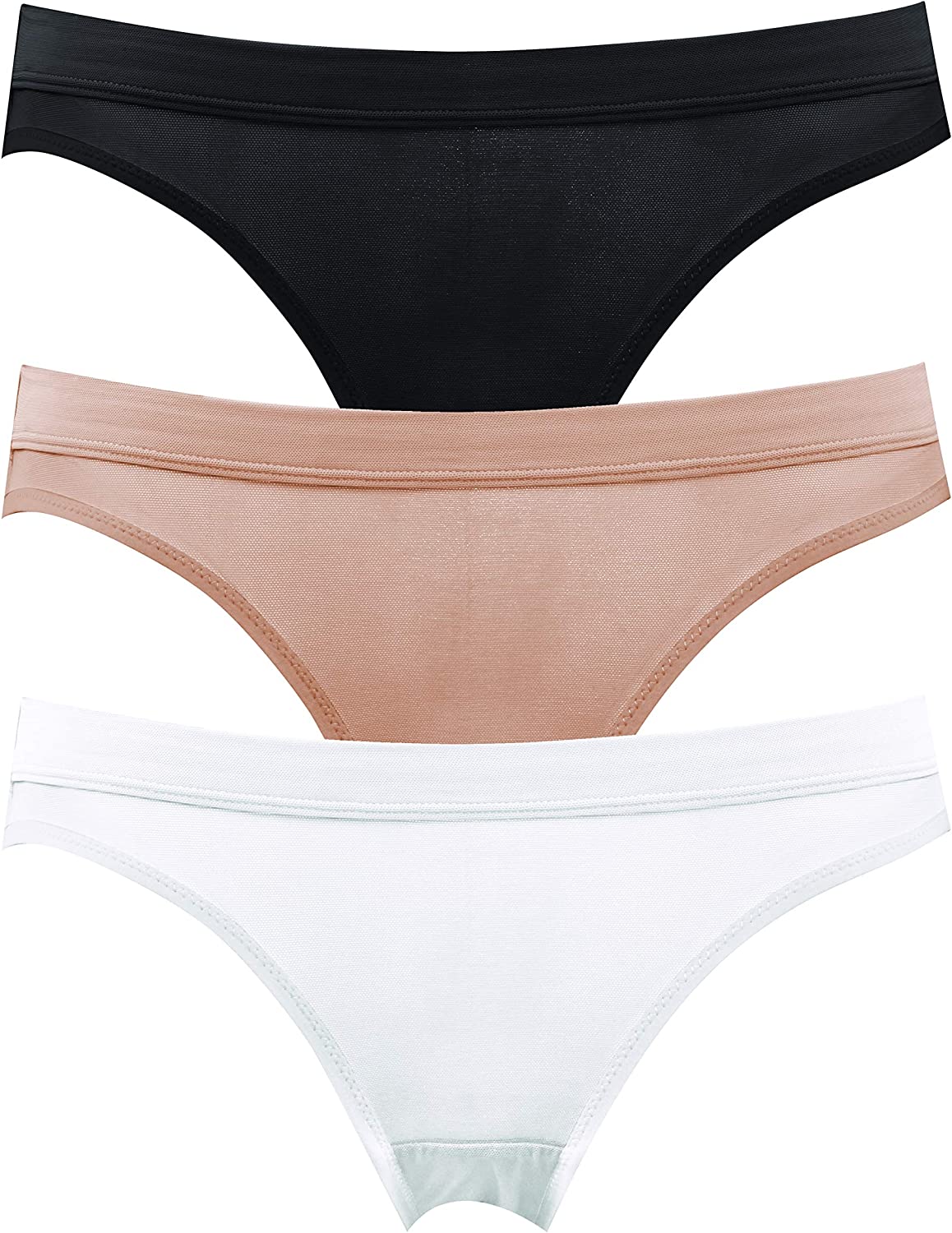 Women's 3 Pack Sexy Stretch Hipster Pantys