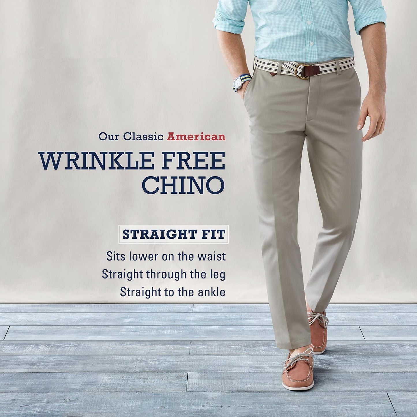 Men's Big & Tall Big and Tall Flat Front Extended Twill Pant