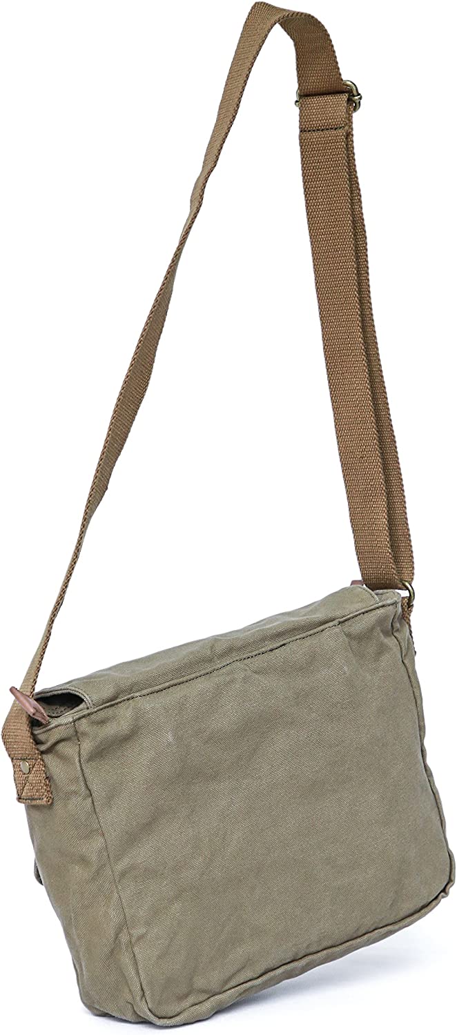 Messenger Bag - Vintage Crossbody Shoulder Bag Military Satchel
