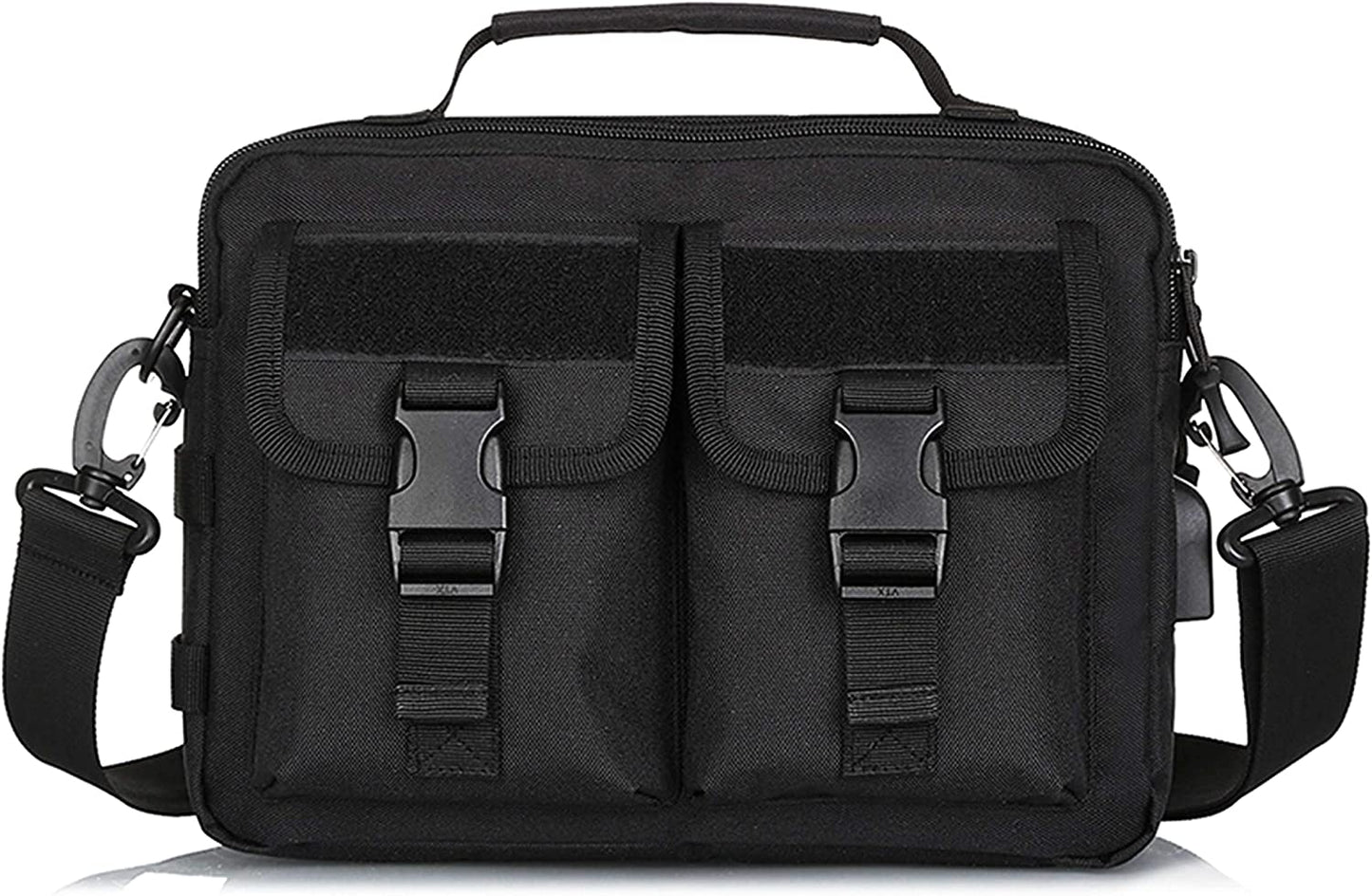 Tactical Messenger Bag Multifunction Nylon Shoulder Briefcase Handbags with USB Port