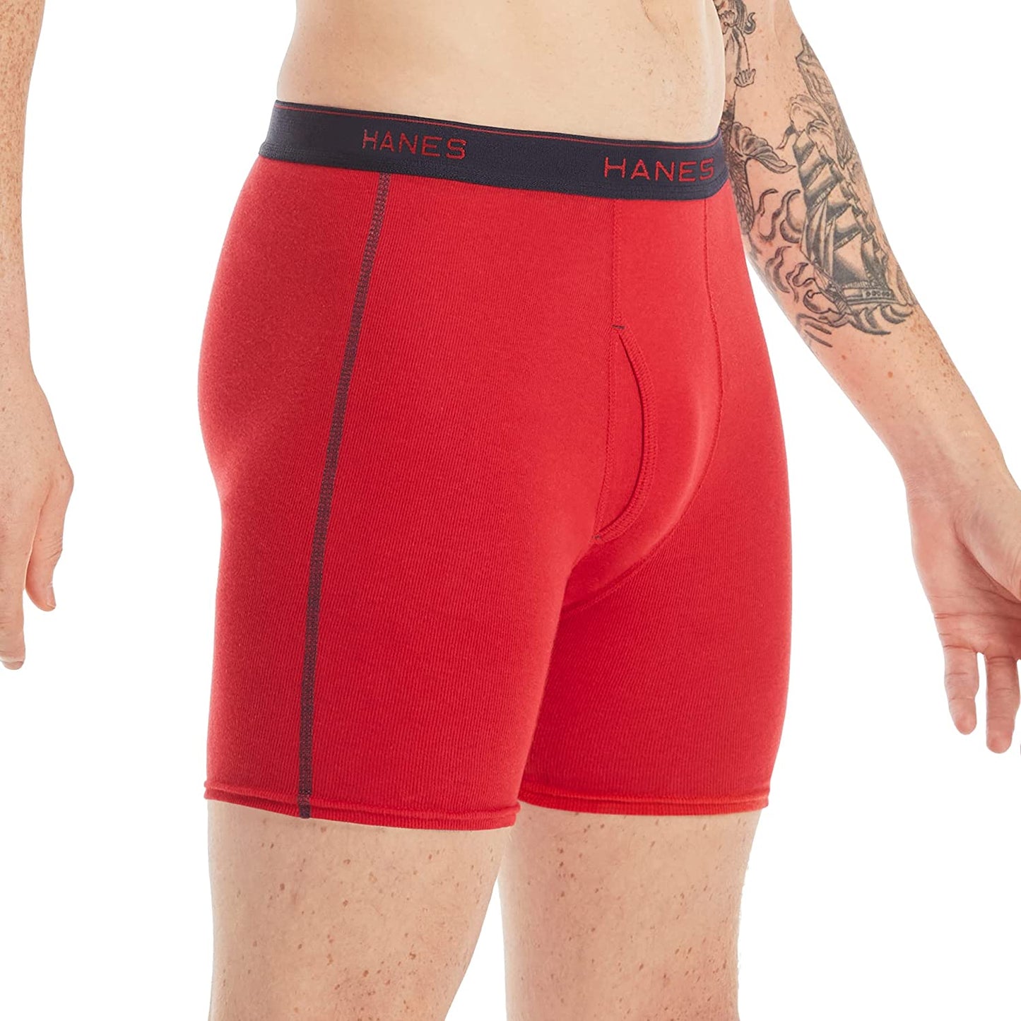Men's Underwear Boxer Briefs, Cool Dri Moisture-Wicking Underwear, Cotton No-Ride-Up for Men, Multi-packs Available
