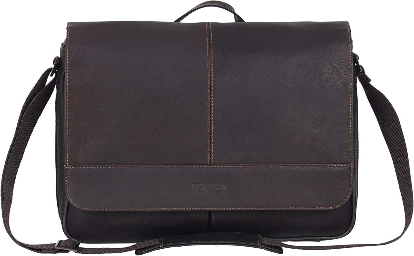 Cole Reaction Risky Business Messenger Full-Grain Colombian Leather Crossbody Laptop Case & Tablet Day Bag