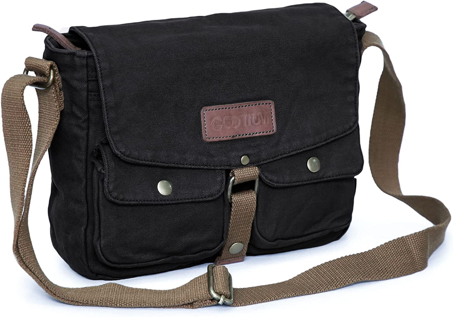 Messenger Bag - Vintage Crossbody Shoulder Bag Military Satchel