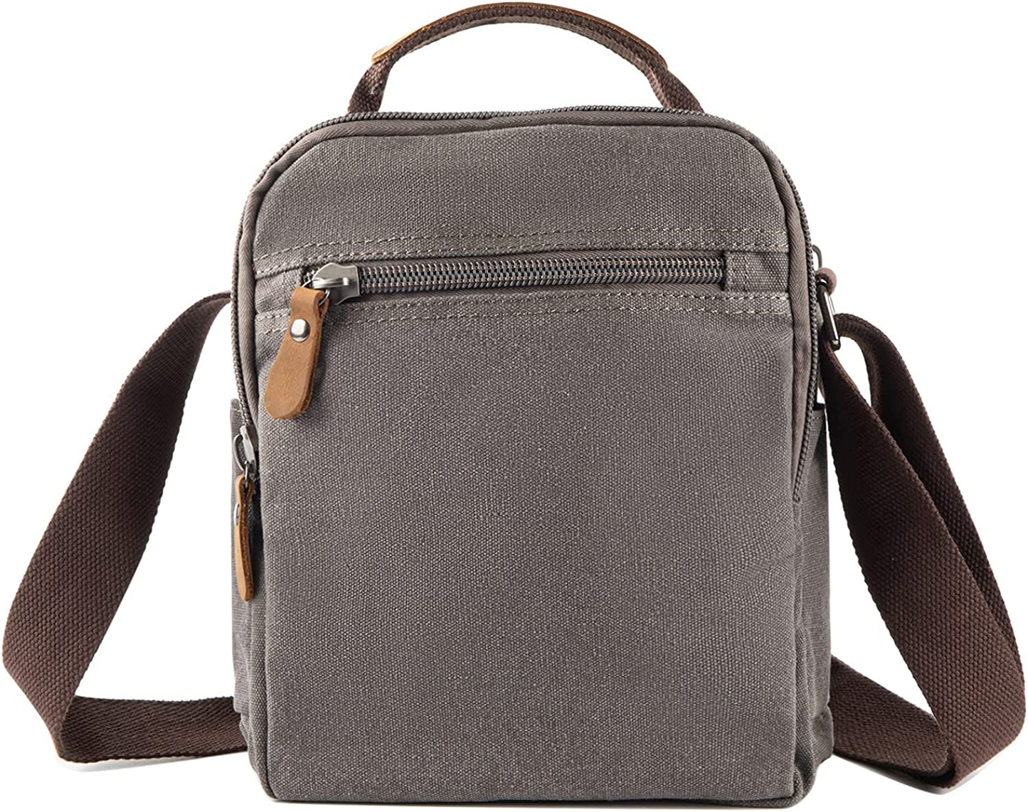 Sechunk Small Canvas Shoulder Bags Messenger Bag Travel Bag Business Bag Working Bag For Men Women