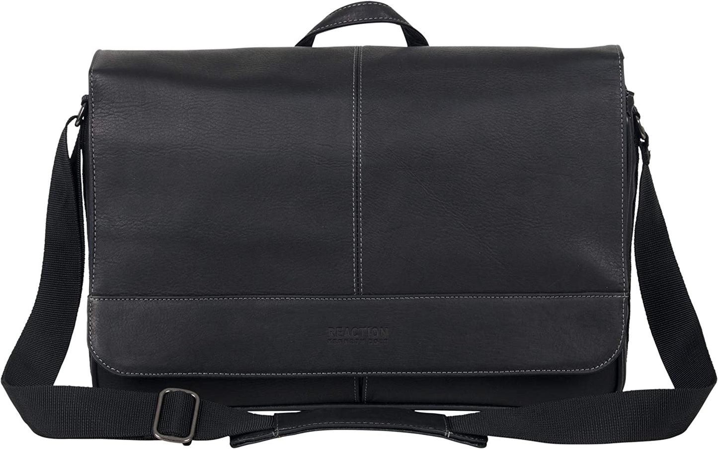 Kenneth Cole Reaction Come Bag Soon - Colombian Leather Laptop & iPad Messenger, Brown