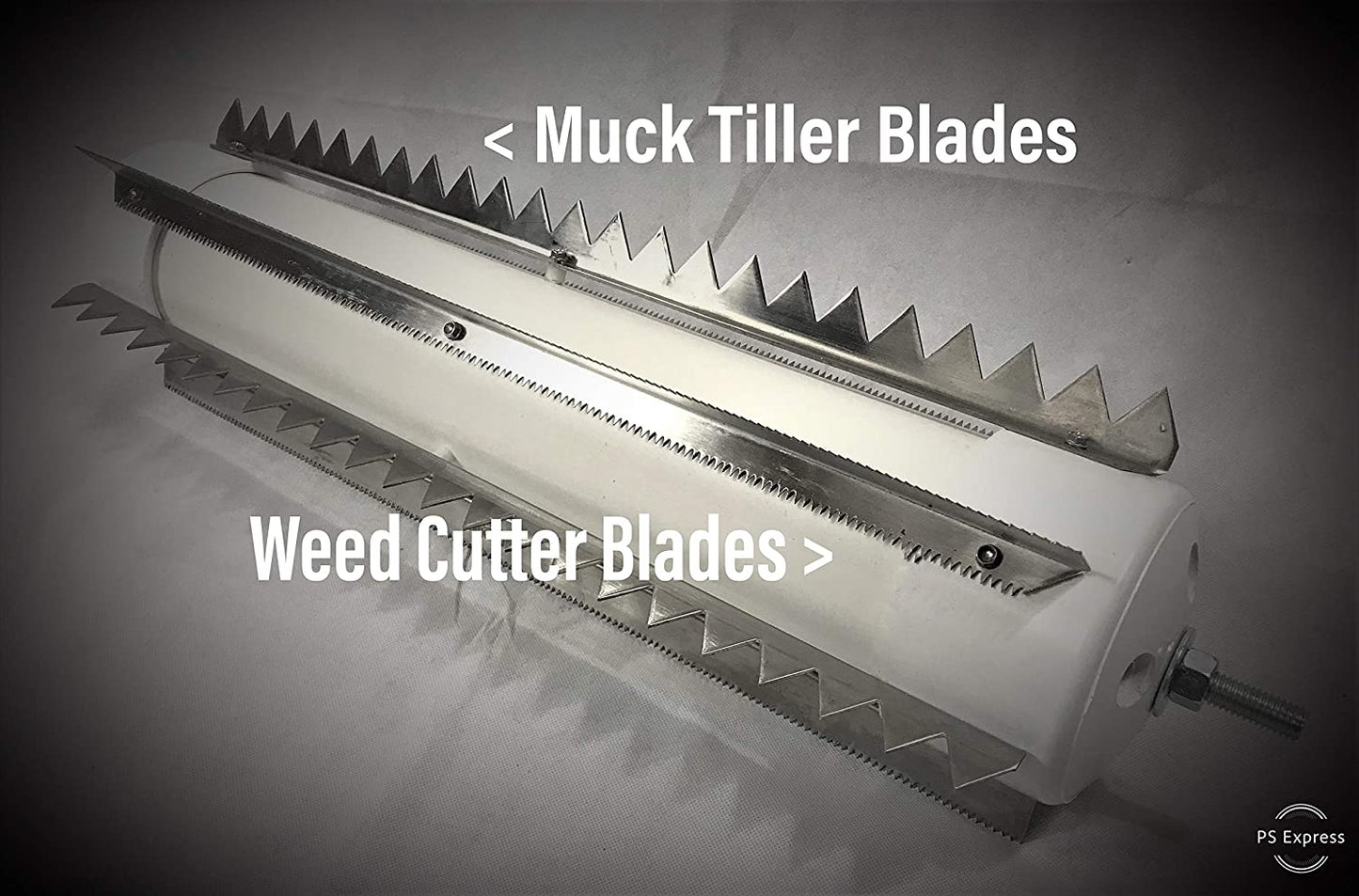 Beachroller - Weeds Muck Silt Gone! Lake Weed Removal Tool. Long Reach 20ft Handle System with Stainless Steel Blades.