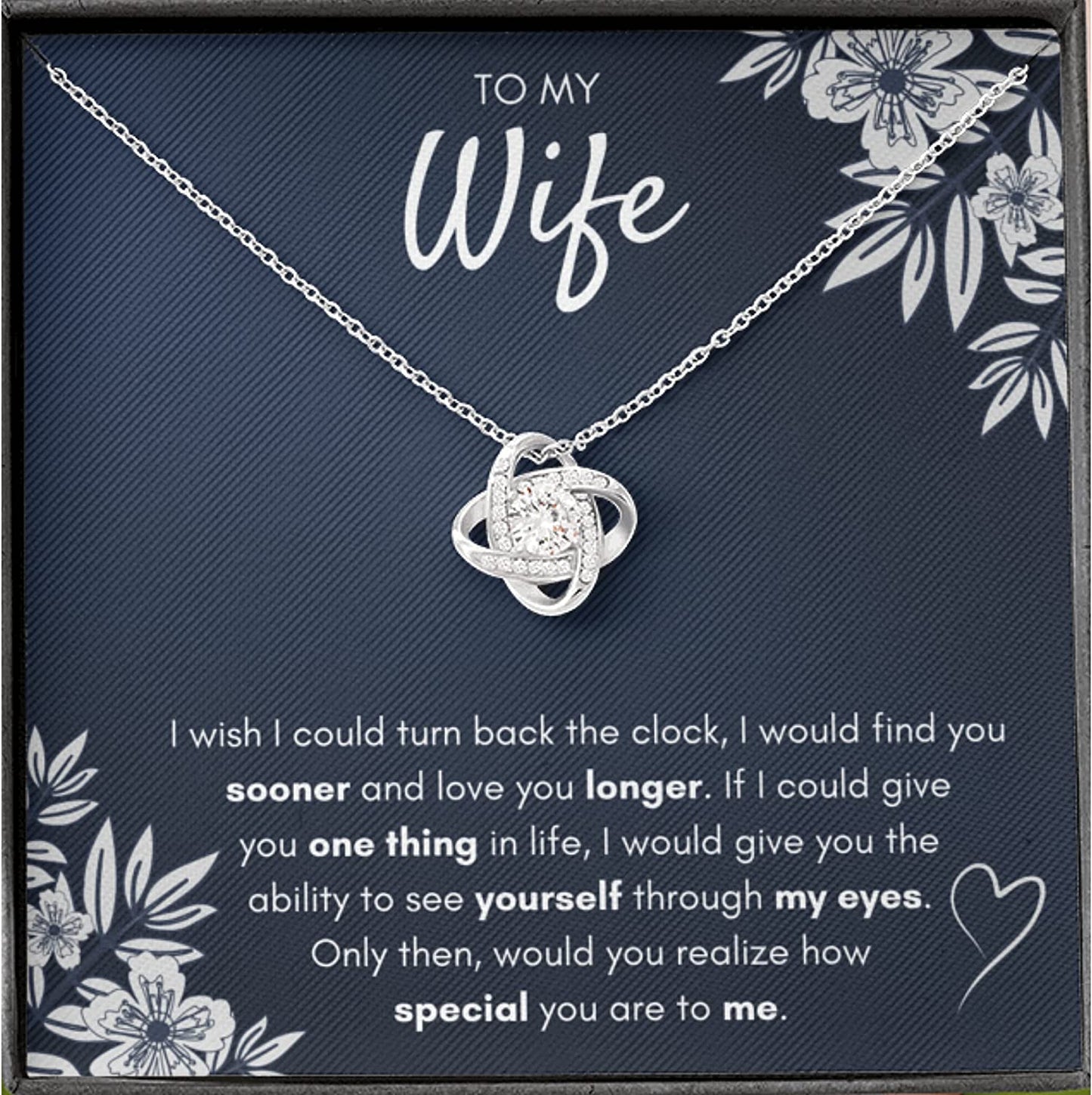 Gifts For Wife Birthday Gifts From Husband Necklace Valentines Day Find You Sooner Jewelry Box Pendant Personalized Custom Made Romantic Gift For My Best Wife Ever