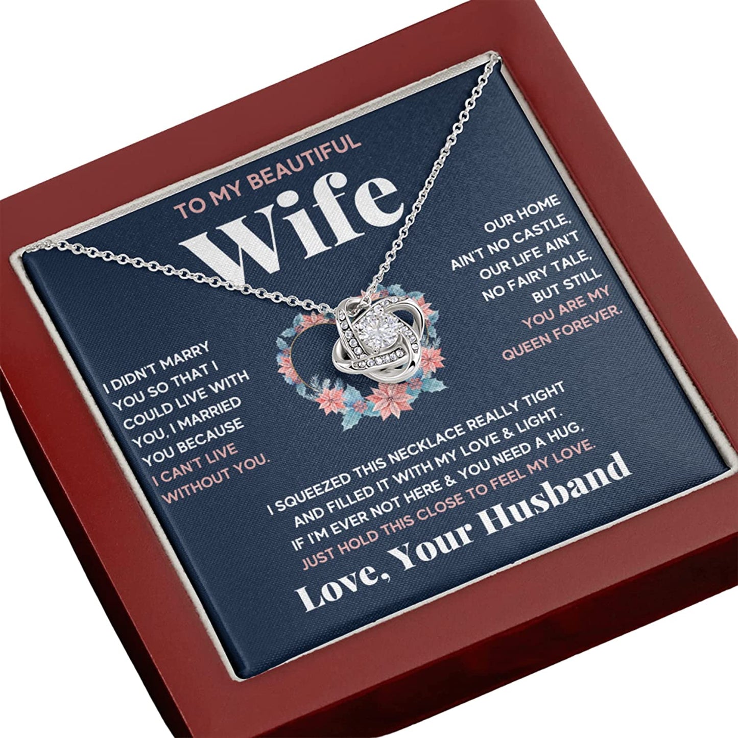 Gifts For Wife Birthday Gifts From Husband Necklace Valentines Day Find You Sooner Jewelry Box Pendant Personalized Custom Made Romantic Gift For My Best Wife Ever