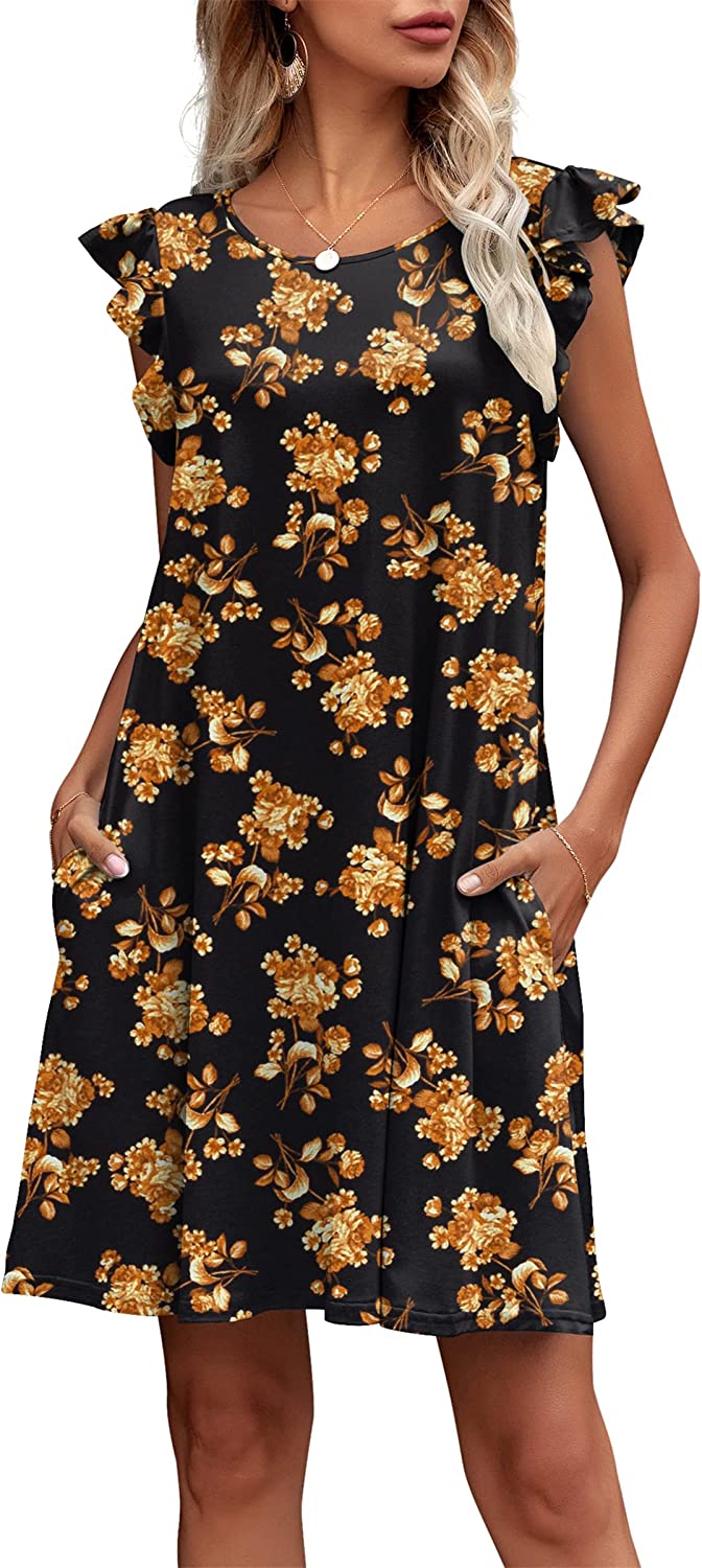 Womens Loose Casual Summer Dress with Pockets