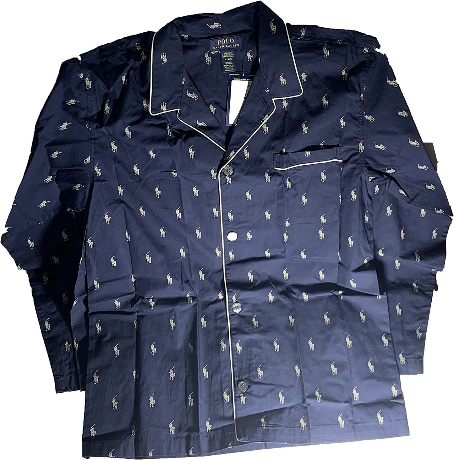 Lauren Men's All Over Pony Pajama Shirt L008