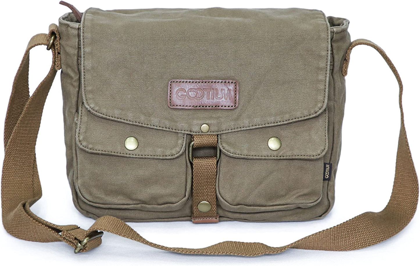 Messenger Bag - Vintage Crossbody Shoulder Bag Military Satchel