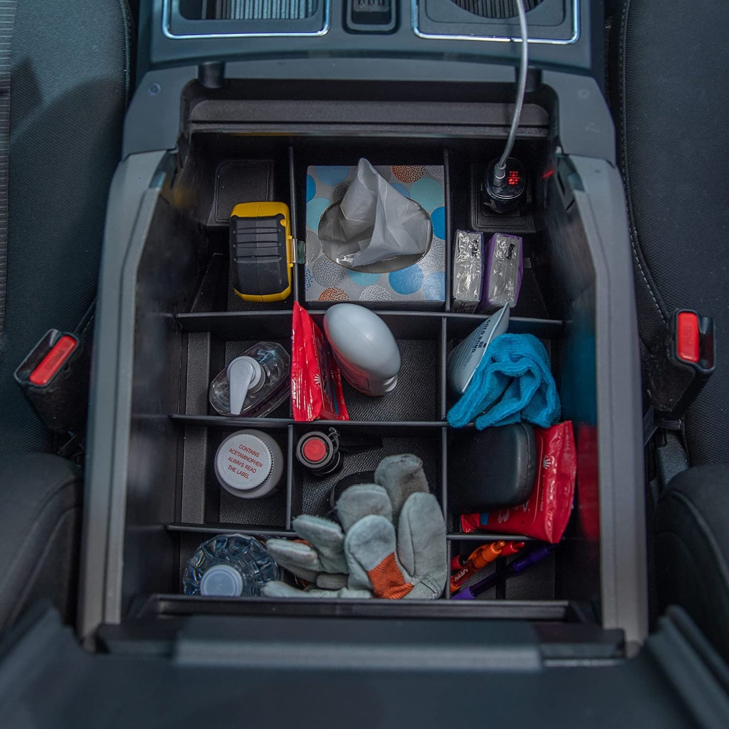 Vehicle OCD - Center Console Organizer for Ford F150 (2021-2022) (Full Console w/Bucket Seats ONLY) - Made in USA