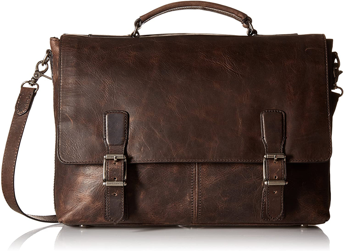Men's Logan Top Handle Messenger Bag, Cognac, One Size,Standard