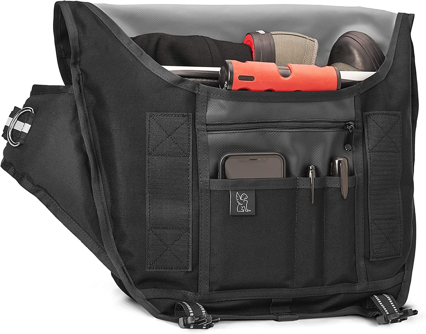 Chrome Industries Mini Metro Messenger Bag - 13 Inch Laptop Satchel with Signature Belt Buckle Closure, 20.5 Liter