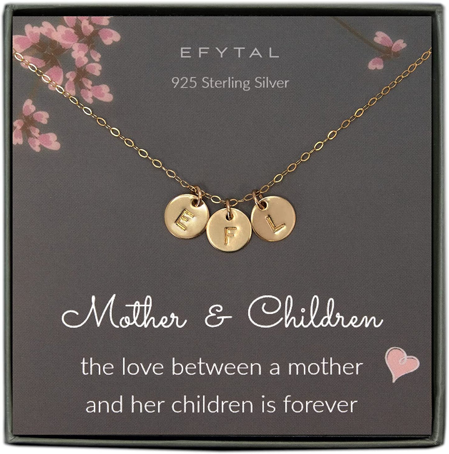 Initial Necklaces for Women, Dainty 14k Gold-Filled or Sterling Silver Three Initial Necklace, Personalized Necklaces for Women, Letter Necklace for Women, j k s Necklace for Teens-Girls