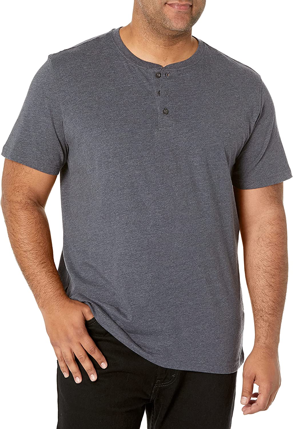 Men's Short Sleeve Henley Tee