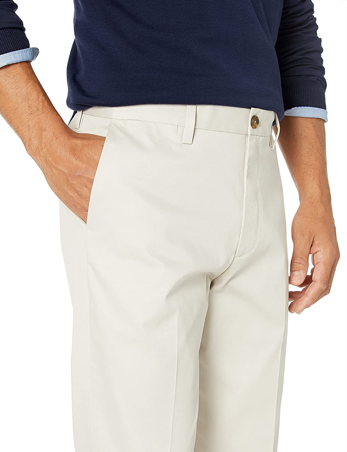 Down Men's Straight Fit Non-Iron Dress Chino Pant