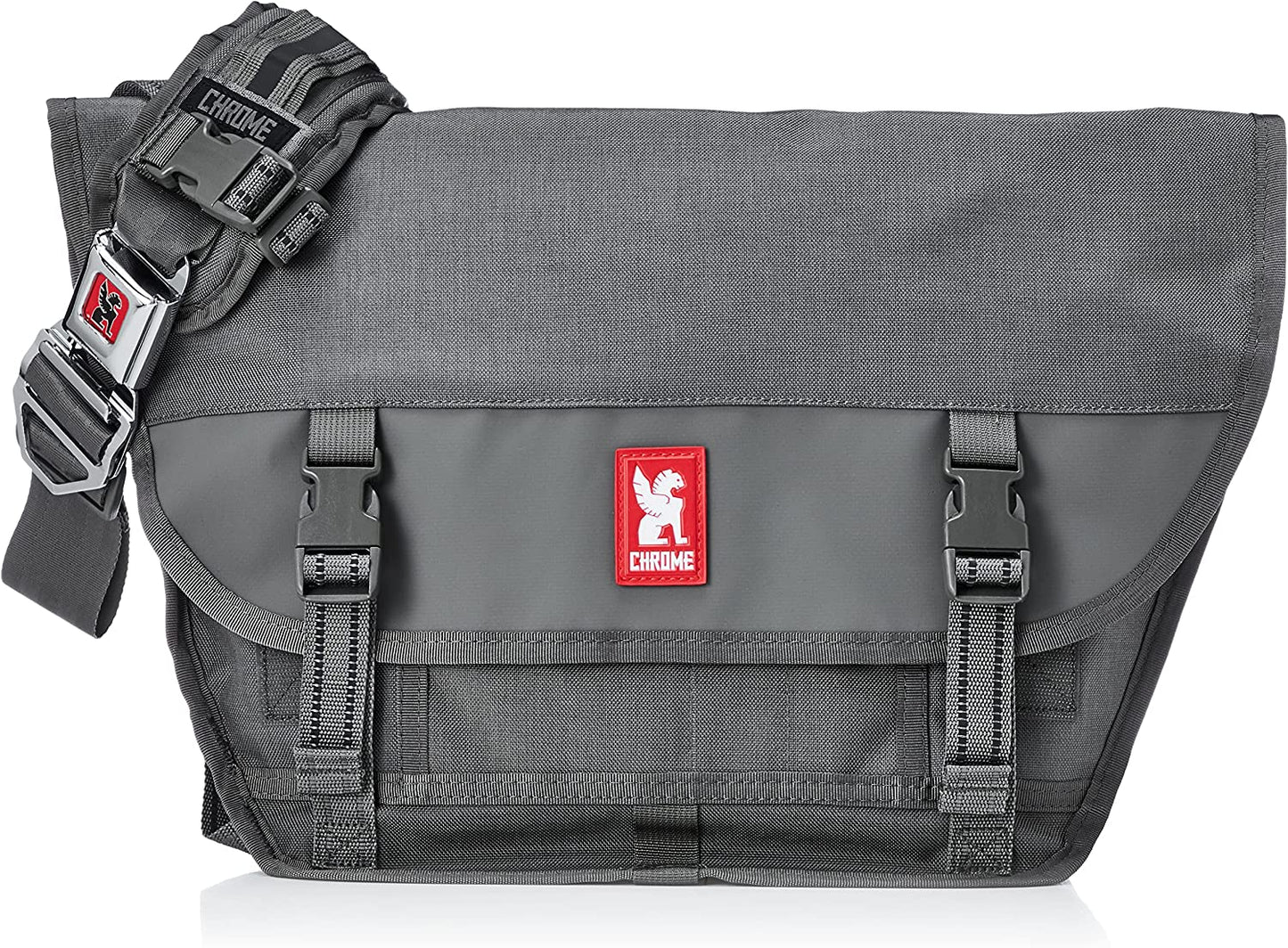 Chrome Industries Mini Metro Messenger Bag - 13 Inch Laptop Satchel with Signature Belt Buckle Closure, 20.5 Liter