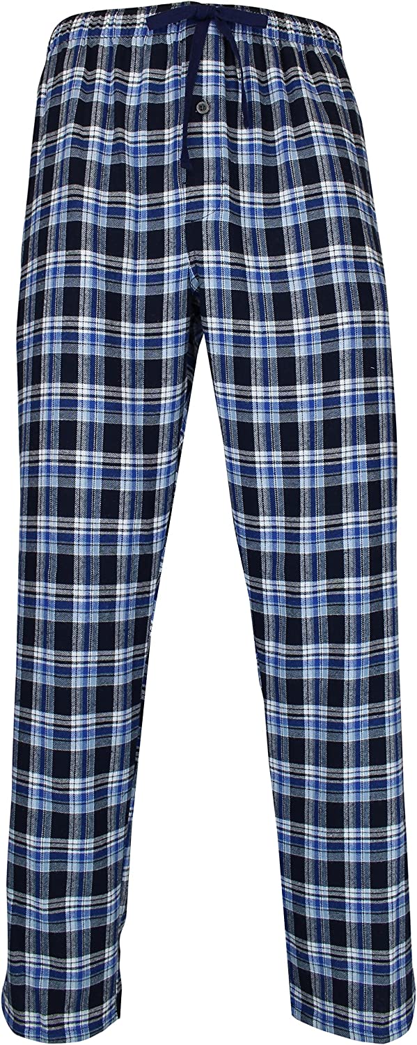 Classical Sleepwear Men’s 100% Cotton Flannel Pajama Pants,