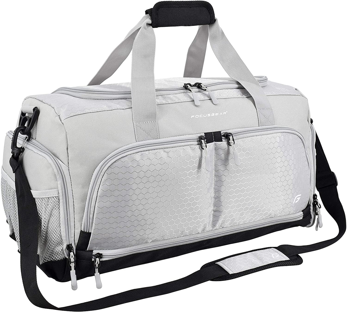 Bag 2.0: The Durable Crowdsource Designed Duffel Bag with 10 Optimal Compartments Including Water Resistant Pouch (Black, Medium (20"))