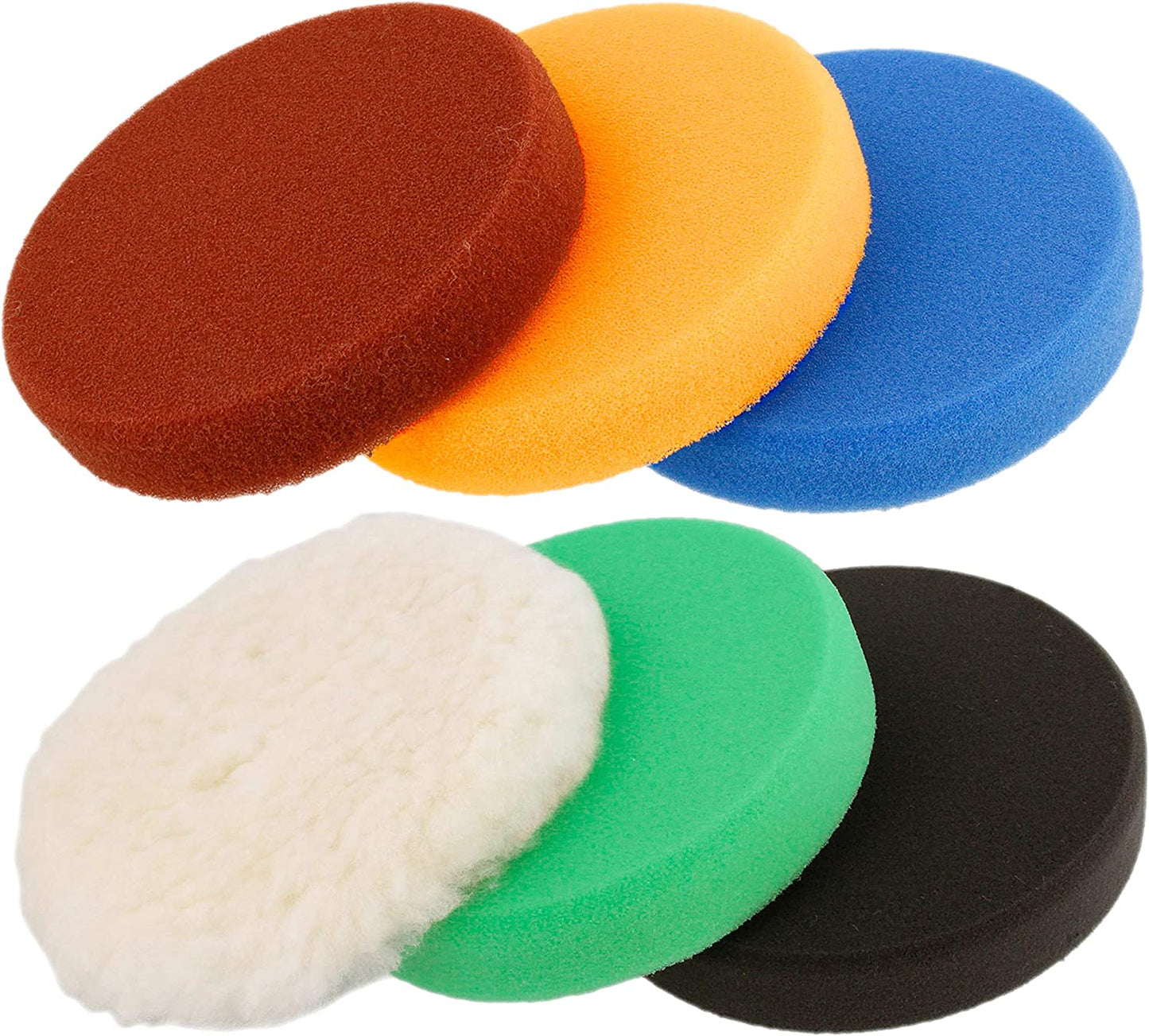 Variable Speed Random Orbit Dual-Action Polisher with a 6 Pad Professional Buffing and Polishing Kit - Buff, Polish & Detail Car Auto Paint