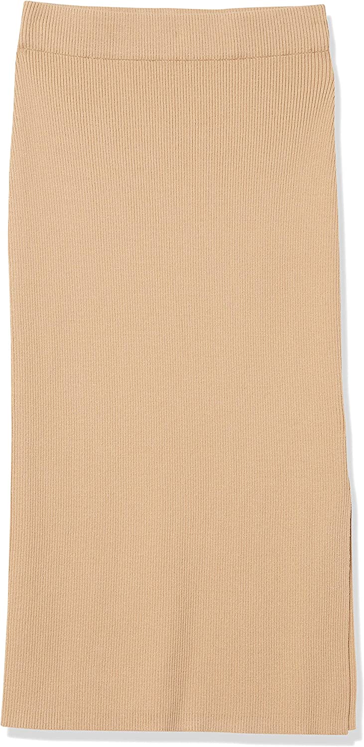 Women's Vera Slim Side Slit Midi Sweater Skirt