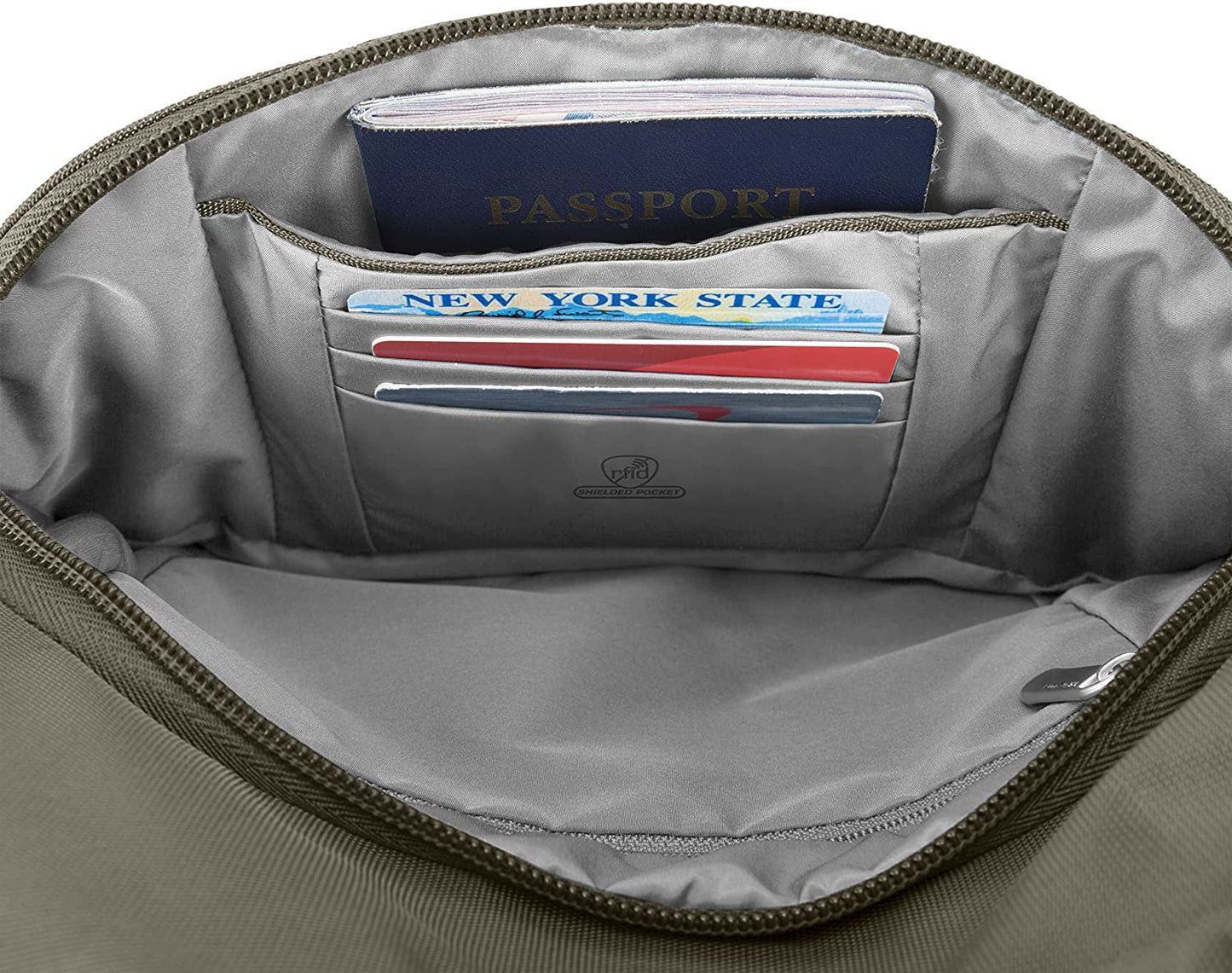 Travelon Anti-theft Classic Essential Messenger Bag, Nutmeg