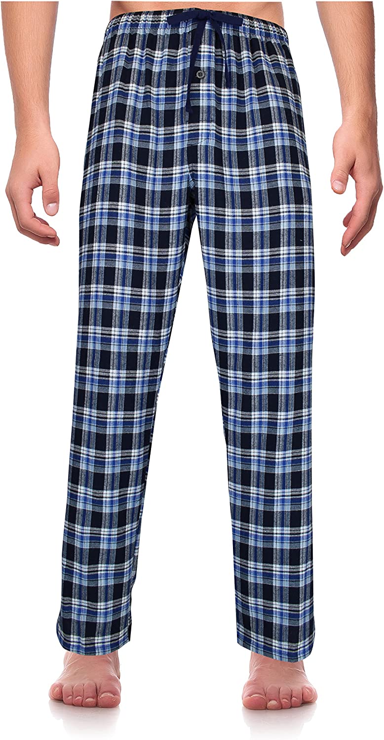 Classical Sleepwear Men’s 100% Cotton Flannel Pajama Pants,