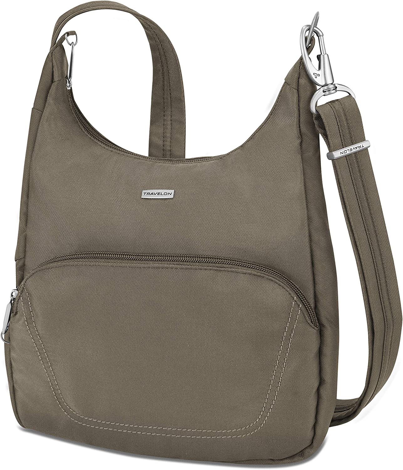 Travelon Anti-theft Classic Essential Messenger Bag, Nutmeg