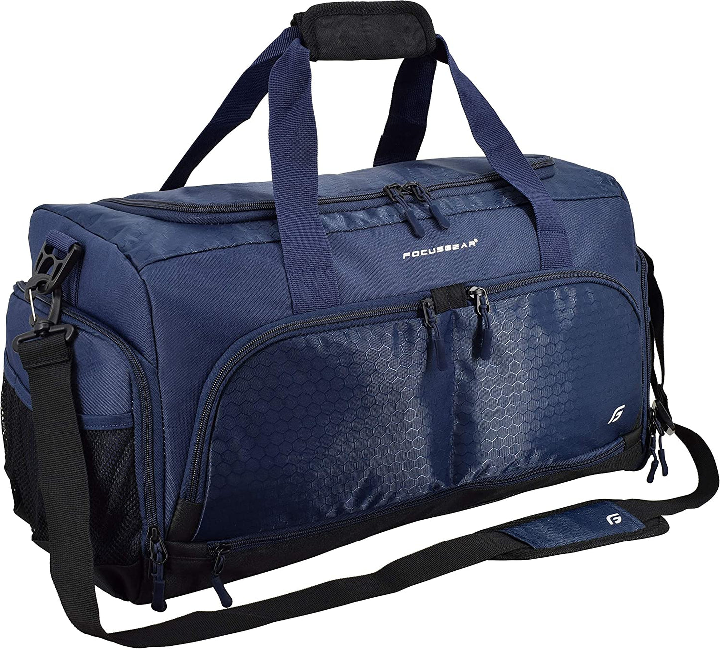Bag 2.0: The Durable Crowdsource Designed Duffel Bag with 10 Optimal Compartments Including Water Resistant Pouch (Black, Medium (20"))