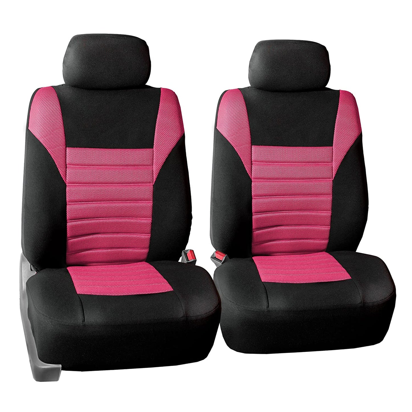 Automotive Seat Covers Beige Universal Fit Full Set Premium 3D Air Mesh Design fits Most Cars, SUVs, and Trucks (Airbag and Rear Split Bench Compatible) FH Group FB068BEIGE115