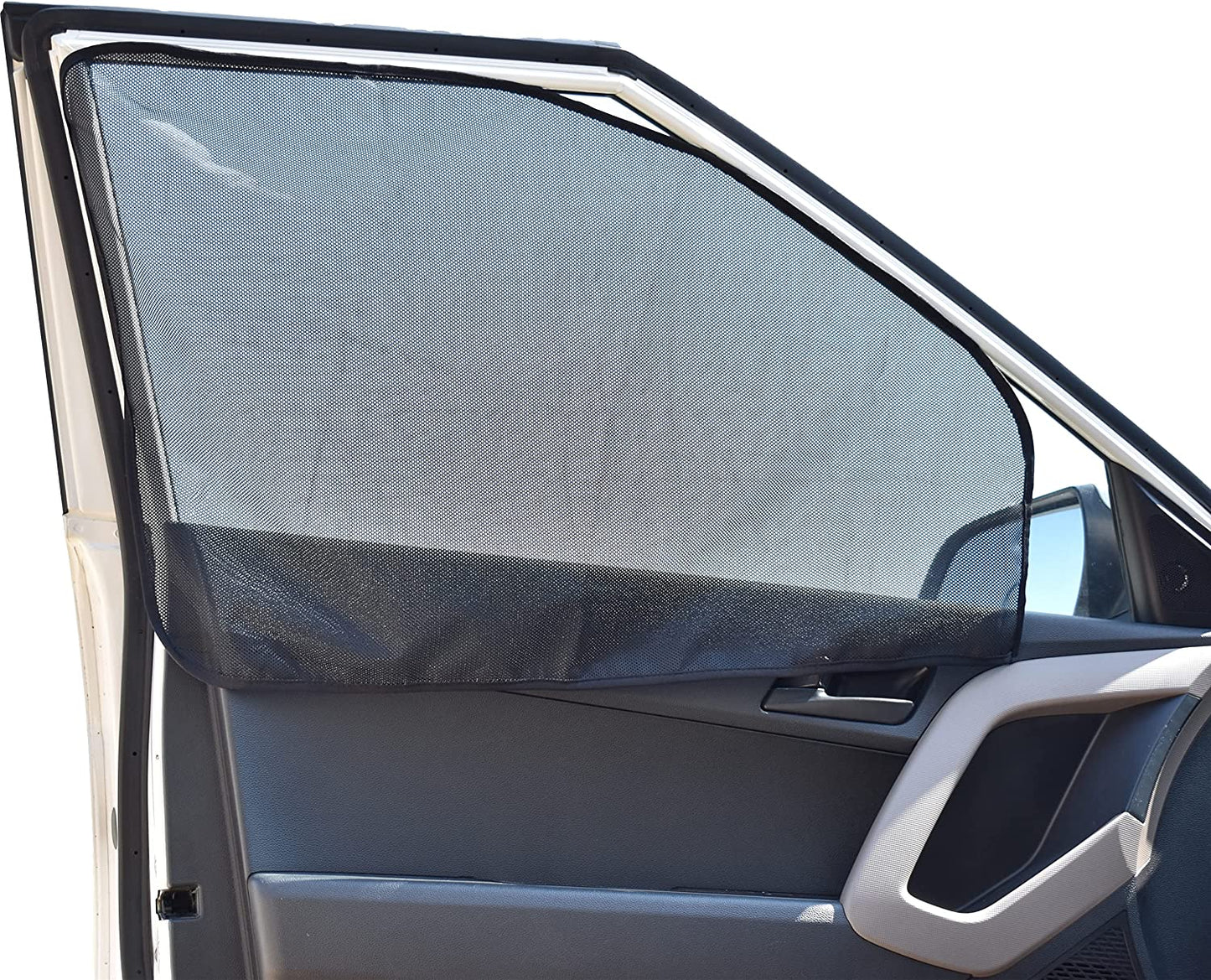 Magnetic Side Window Sunshade (4 Pack) | Baby Car Shade Blocks Direct Sunlight and Maintains Car Interior Temperature | Universal Car Travel Accessories Ensure Privacy Protection | Black