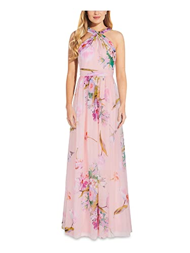 Papell Women's Floral Printed Chiffon Gown