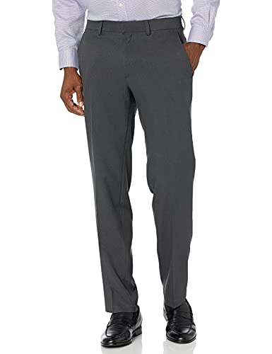 Cole REACTION Men's Techni-Cole Mini Check Modern Fit Flat Front Dress Pant