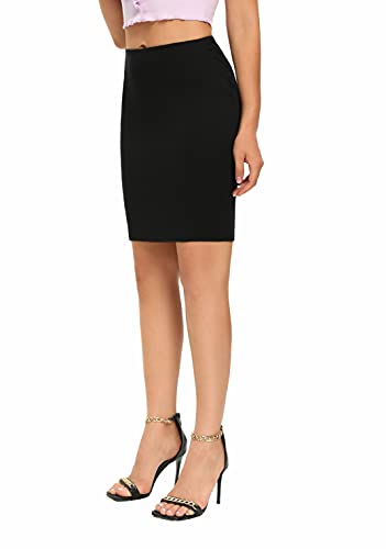 Women's Elastic Waist Stretch Bodycon Midi Knee Length Pencil Skirt/A Shape Skirt