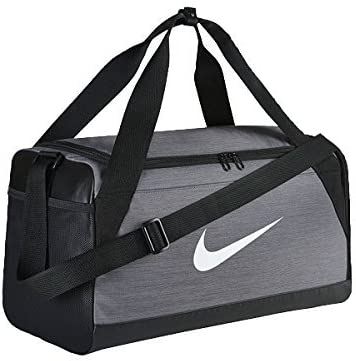 NIKE Brasilia Training Duffel Bag, Black/Black/White, Small