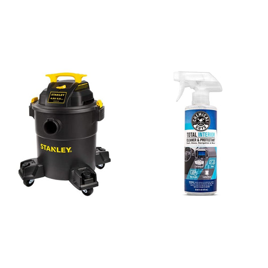 SL18116P Wet/Dry Vacuum, 6 Gallon, 4 Horsepower Black & Chemical Guys SPI22016 Total Interior Cleaner & Protectant, 16. Fluid Ounces