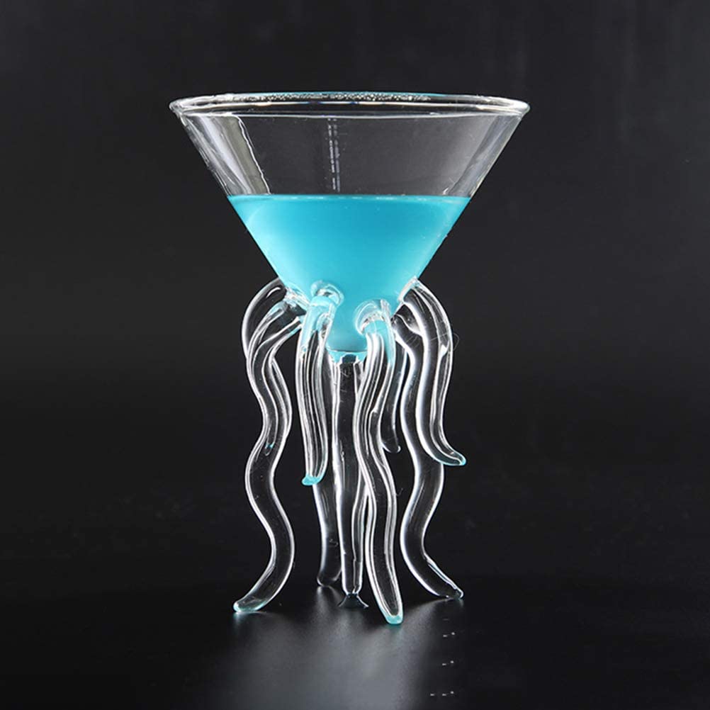 Martini Glass Creative Cocktail Drinkware Bar Goblet Tools (2 Transparent)