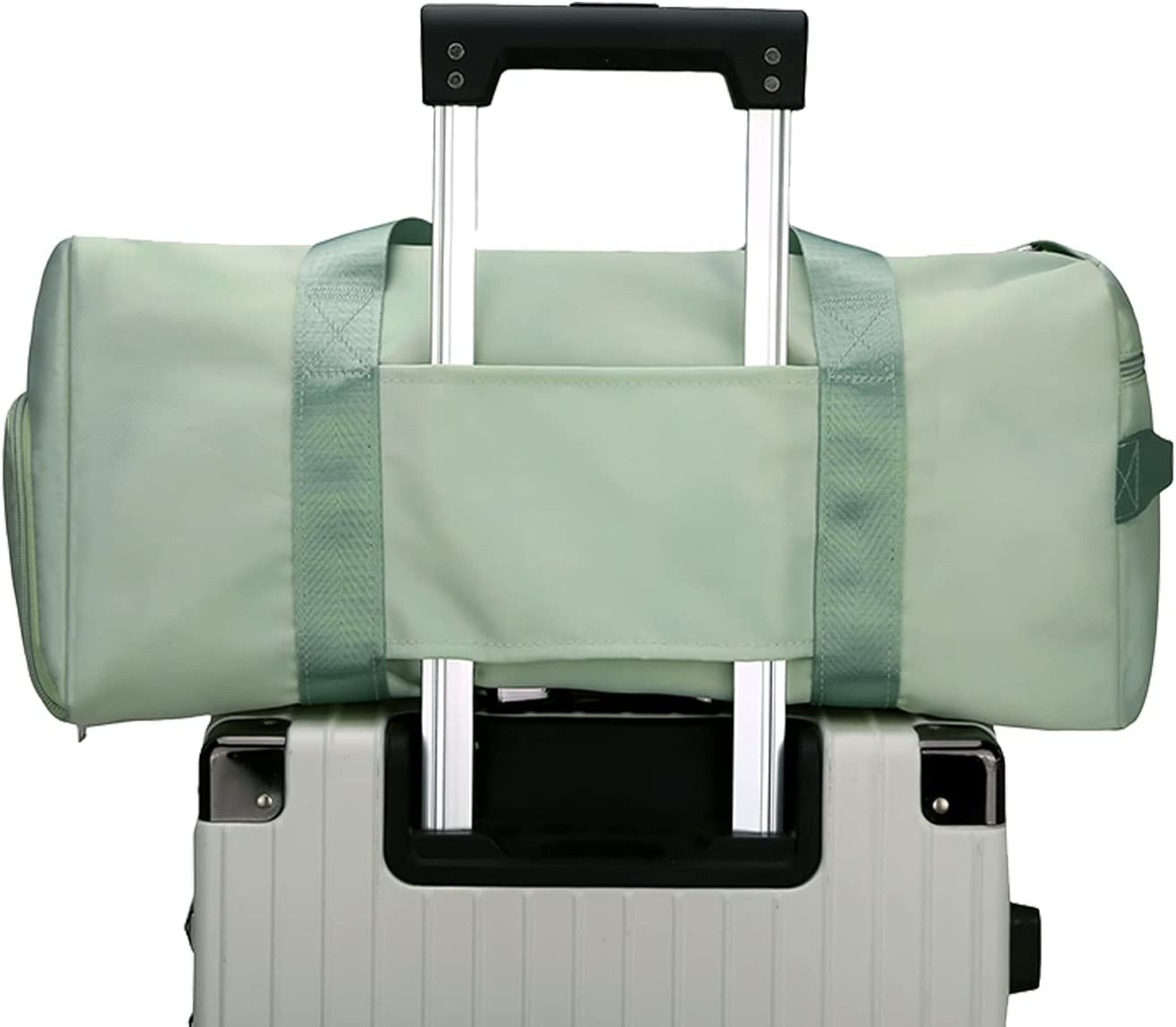 Forestfish Sports Gym Bag Travel Duffel Bag with Dry Wet Pocket & Shoes Compartment for Women and Men (Green)
