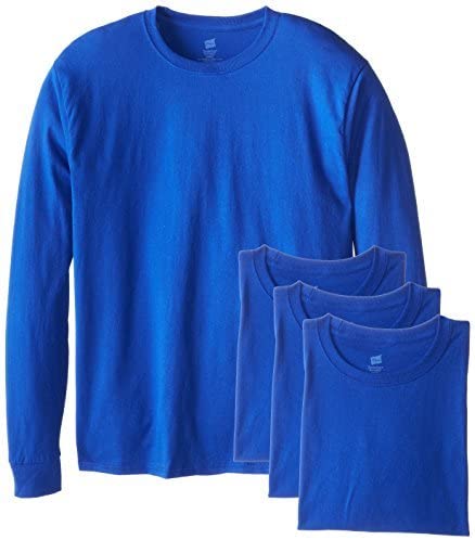 Men's Essentials Long Sleeve T-shirt Value Pack (4-pack)