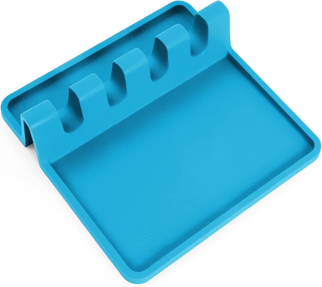 Silicone Utensil Rest with Drip Pad for Multiple Utensils, Heat-Resistant, BPA-Free Spoon Rest & Spoon Holder for Stove Top, Kitchen Utensil Holder for Spoons, Ladles, Tongs & More - by Zulay