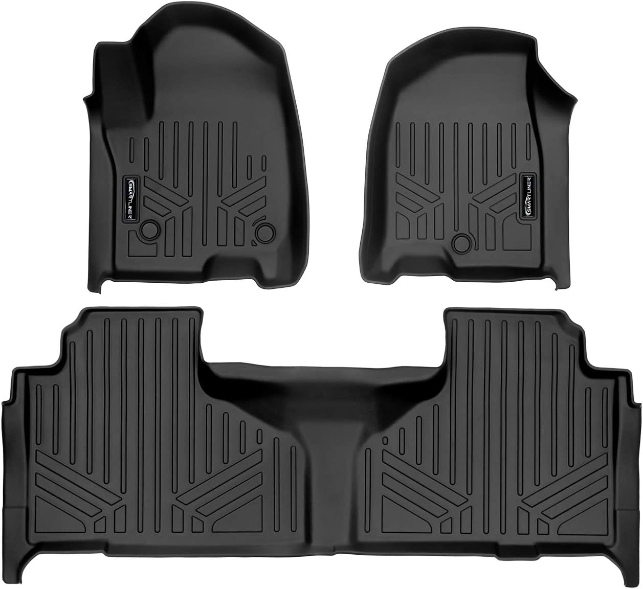 Custom Fit Floor Mats 2 Row Liner Set Compatible with 2021-2023 Tahoe/Suburban/Yukon & XL with 2nd Row Bench Seat