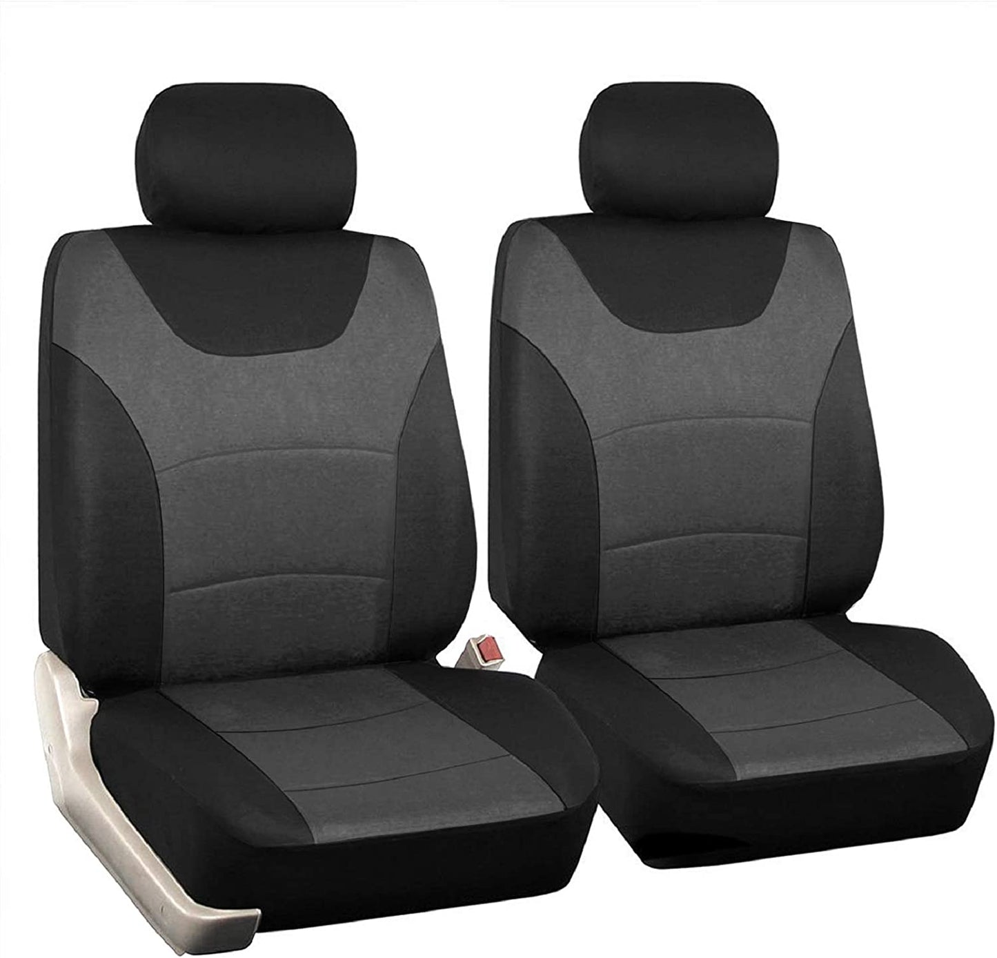 Casino Front Seat Cover, Soft Faux Leather Seat Cover, Black with Carbon Fiber Pattern Car Seat Protectors, Automotive Interior Covers, Universal Fit for Cars Truck Van SUVs