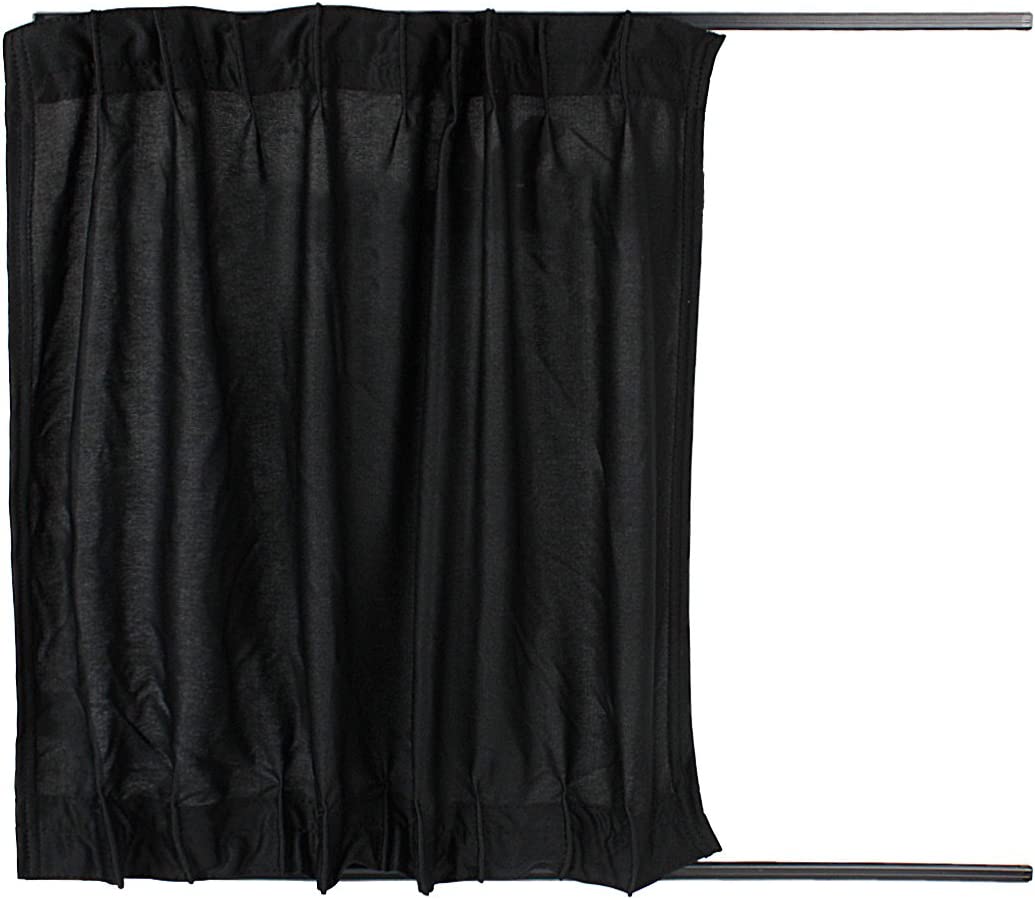 Car Window Curtain Sunshade UV Protection 50L, 2 Pieces PBCL-02 (Black)