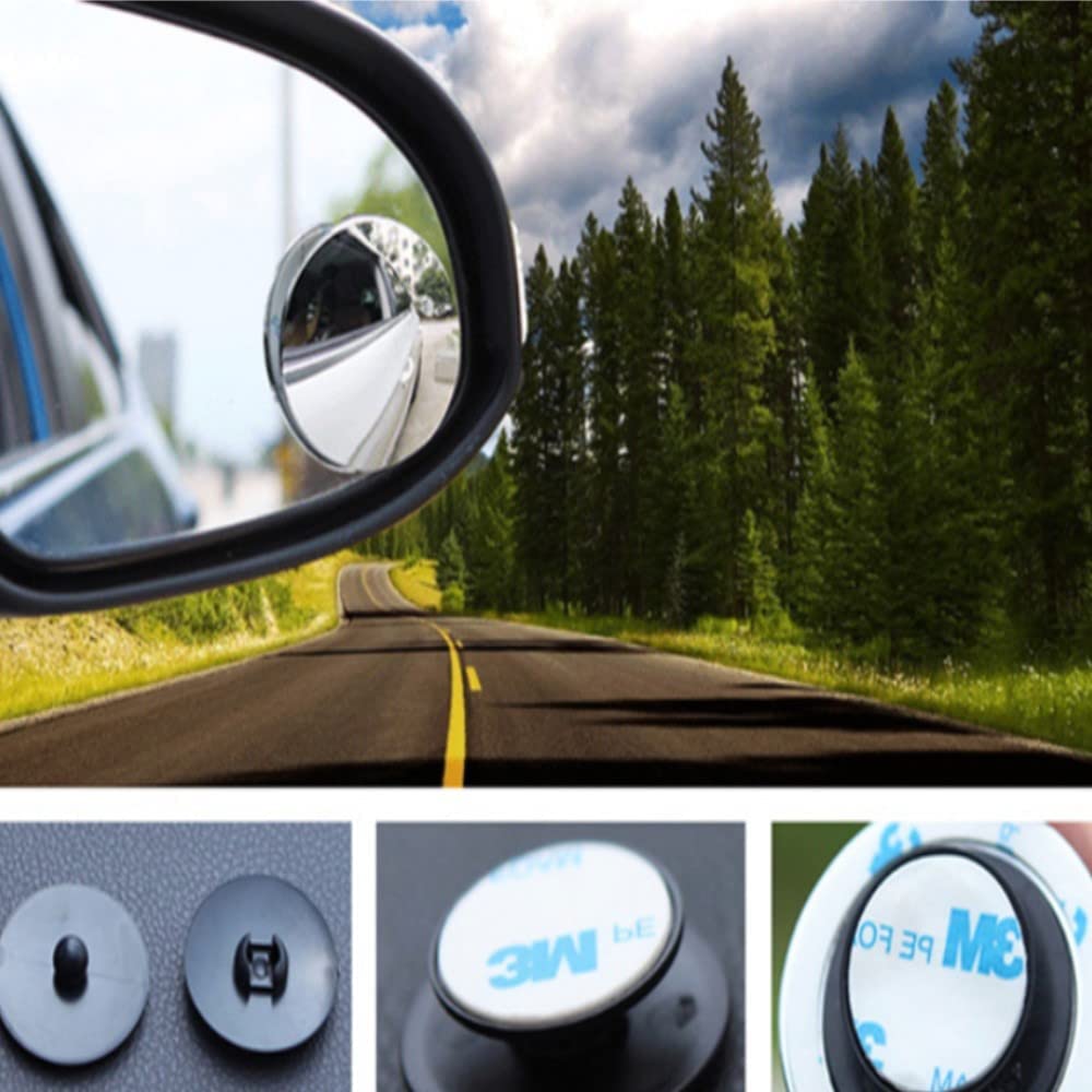 2 Pack Car Blind Spot Side Mirrors, Mirrors for Blind Side with Wide Angle, Car Door Mirrors Side Rear View Mirrors for Car SUV Van and Trucks, etc