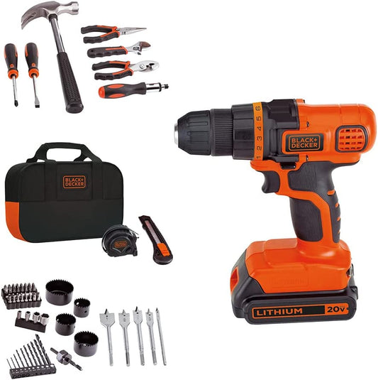 20V Max Drill & Home Tool Kit, 68 Piece (LDX120PK)